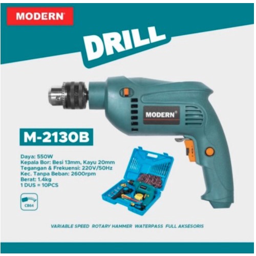 Mesin Bor Modern m-2130/m-2130 Modern/ Mesin Bor Kayu, Besi, Beton/COD