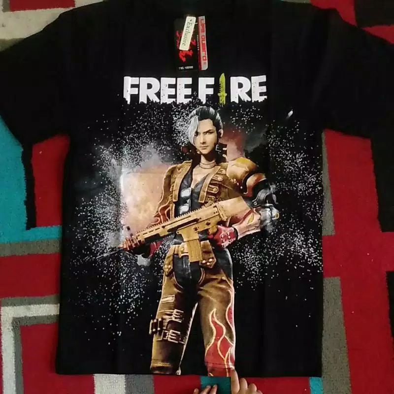 Kaos anak FF Free fire booyah / baju game Termurah