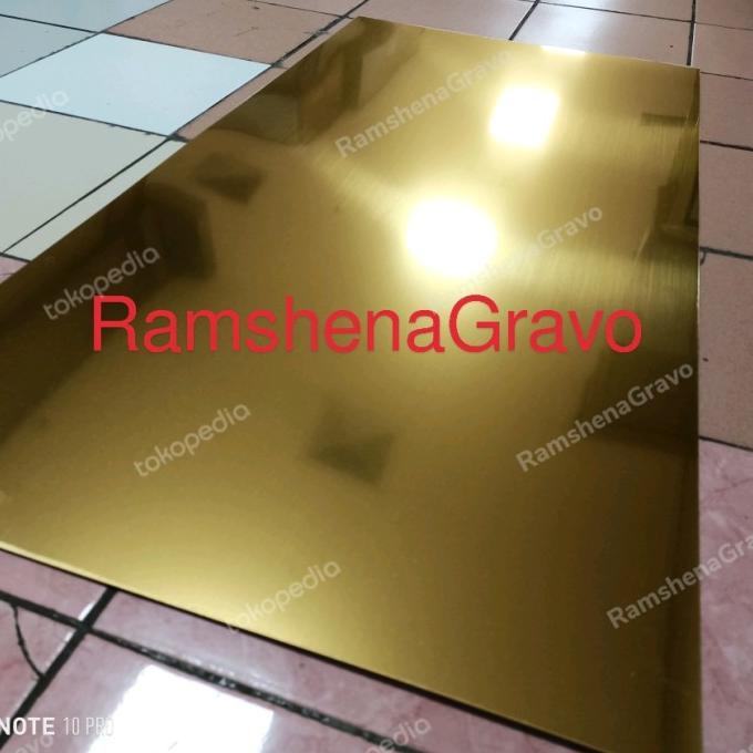 

Office & Stationery | Document Organizer | Gravoply/Bahan Name Tag/Hairline/60X120Cm Tebal 1.5Mm Gold | Best Seller