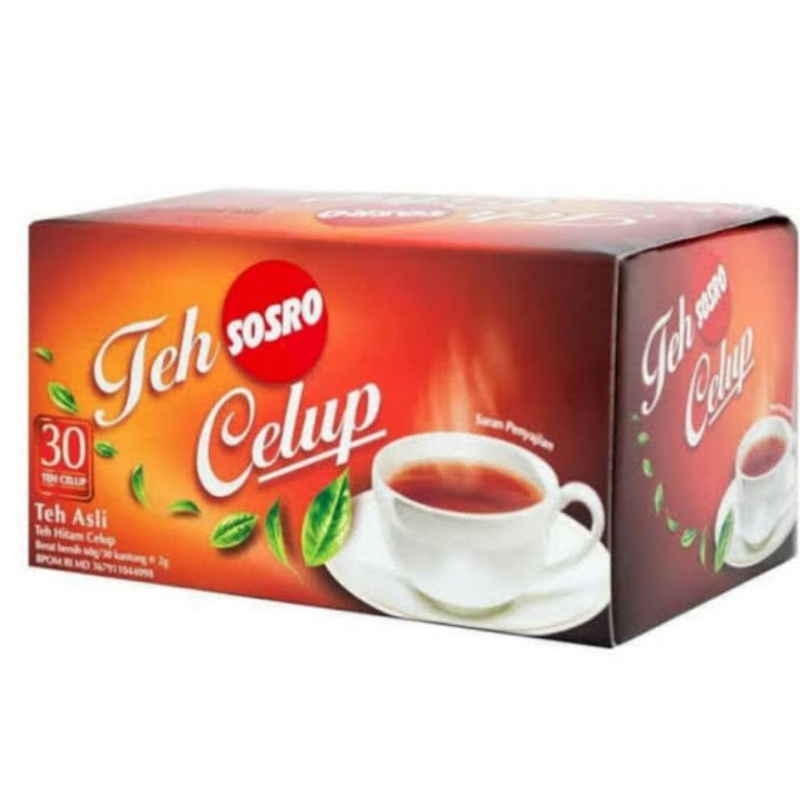 

Teh celup sosro perpack isi 30 sachet tea