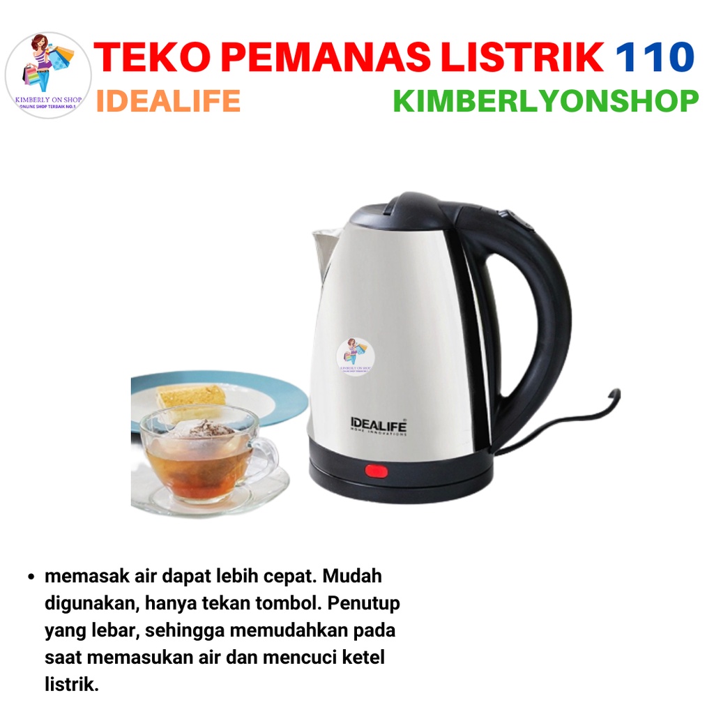 Electric Kettle Teko Listrik 1.8Litre IL 110 IDEALIFE