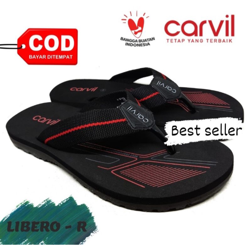 Sandal Pria Carvil Original Anti Air - Sendal Carvil Pria Original