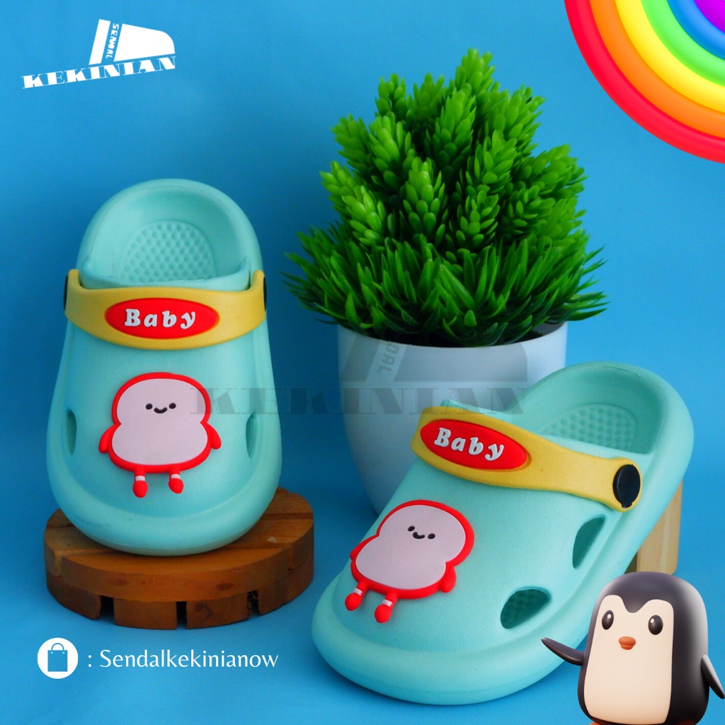 Sandal Kodok Anak Baby Series/Sepatu sandal anak Lucu / Sendal Baim / Sendal Bakpau anak