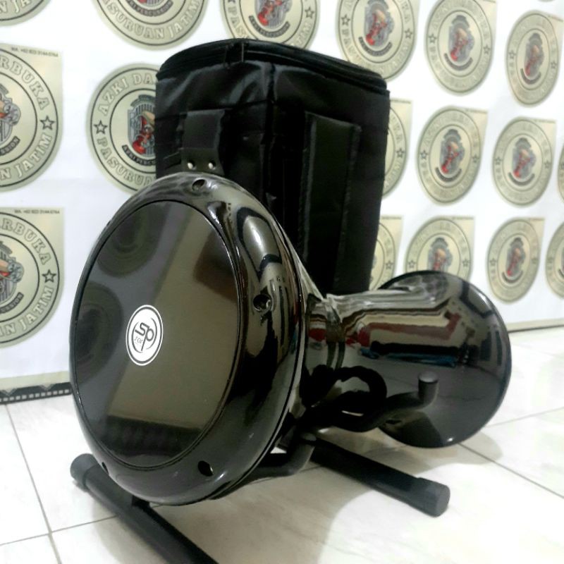 DARBUKA CALTI 8INCH /HITAM GILAP +TAS