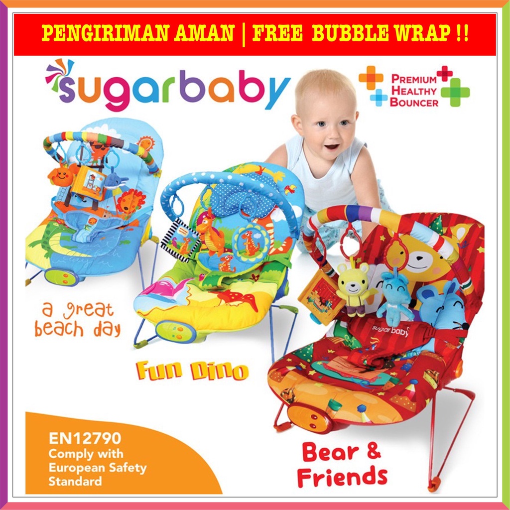 SUGAR BABY PREMIUM BOUNCER 3 RECLINE | SUGARBABY BOUNCER ( FREE BUBBLE WRAP )