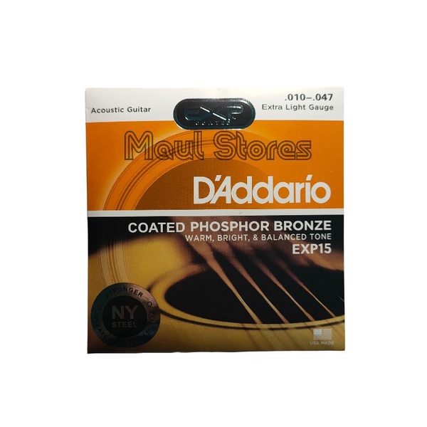 Senar Gitar Akustik D'addario String EXP15 EXP26 EXP16