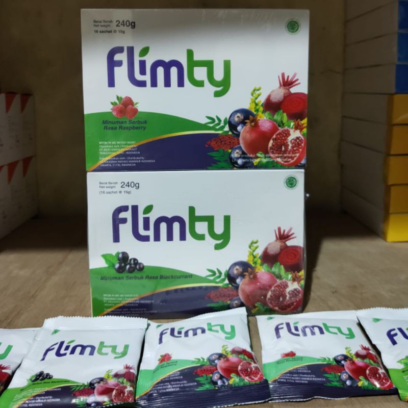 Original Flimty Fiber BPOM Minuman Pelangsing Diet Detox 1 Sachet