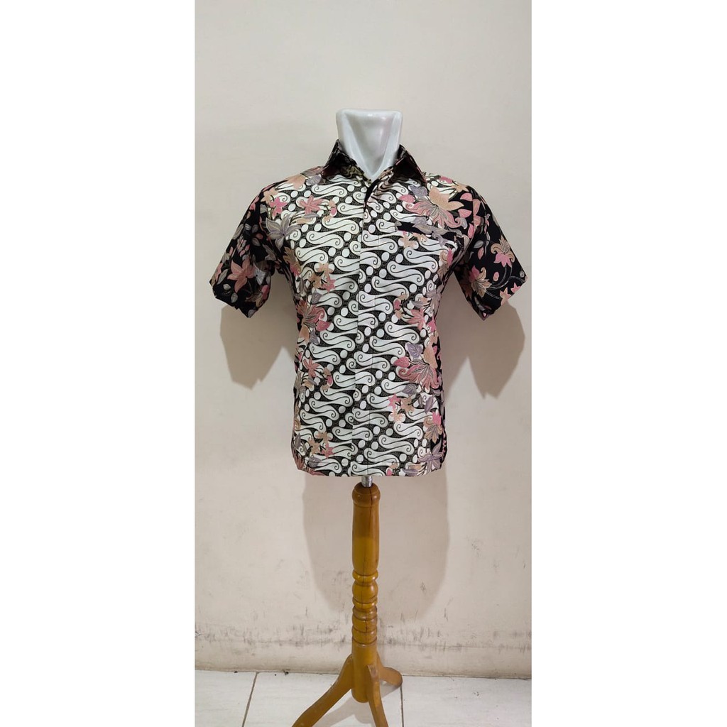 SB Collection Atasan Kemeja Fakhi Lengan Pendek Casual Batik Pria