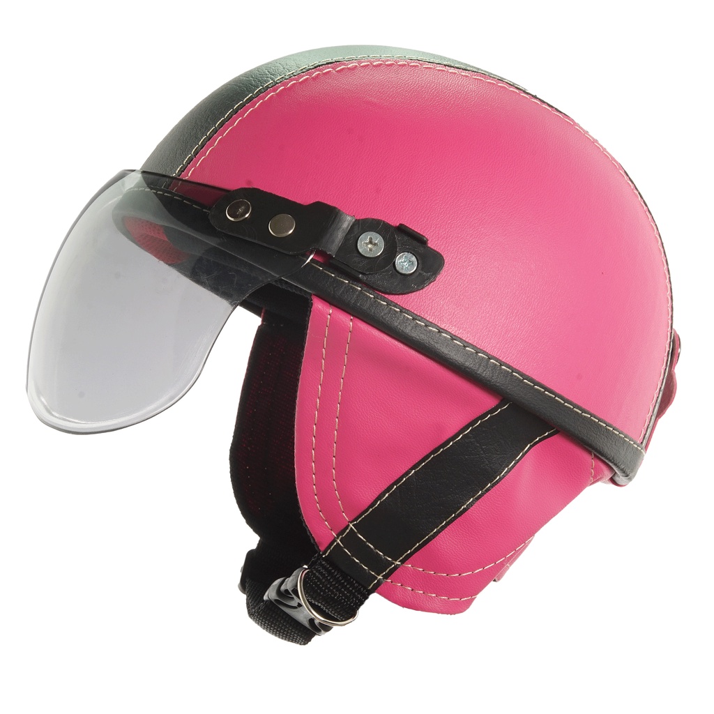 Helm Anak Untuk Usia 1-4 Tahun Polos -Pink Hitam