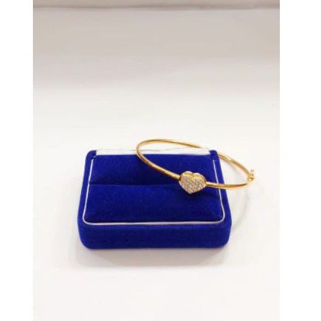 gelang bangle single mp S925 / perhiasan perak 925 berlapis emas