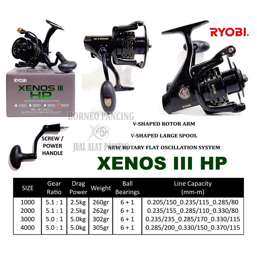 Reel Ryobi XENOS III HP 3000