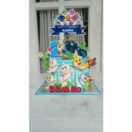 

baby shark kue tart kota malang