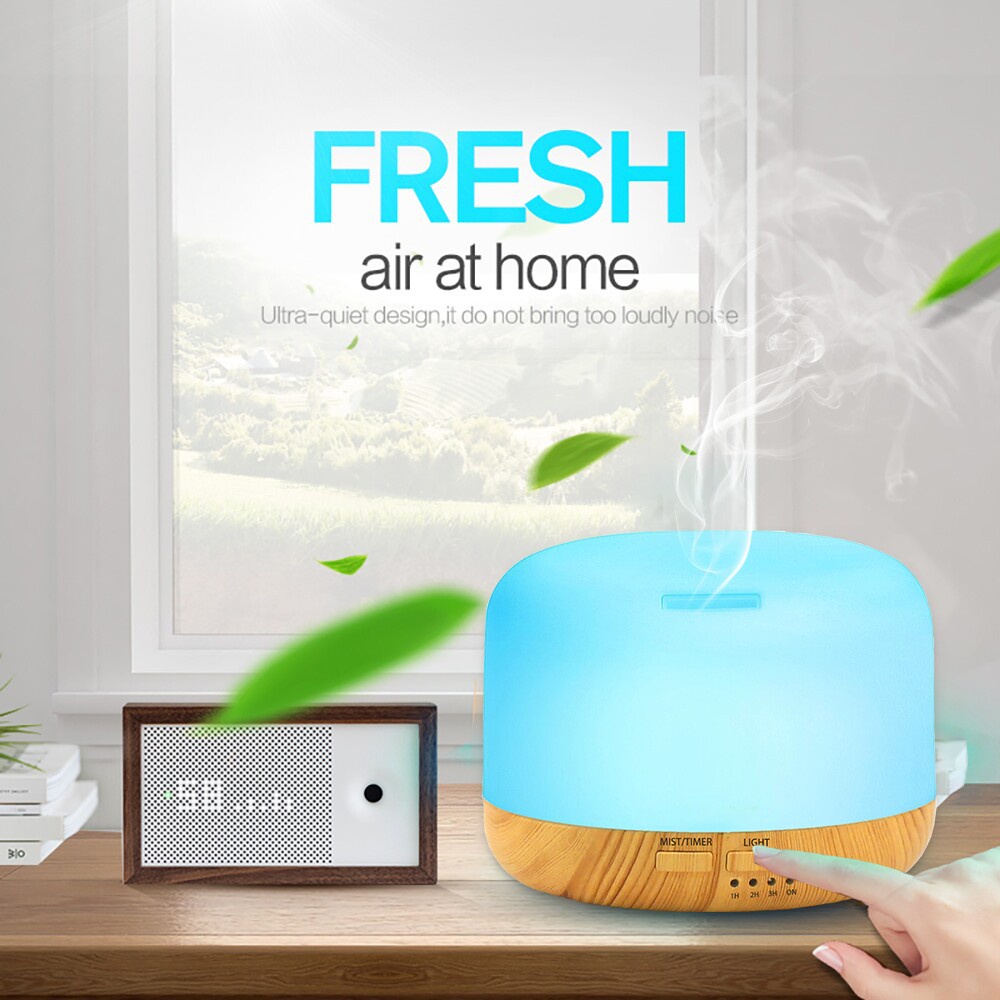 Humidifier Air 300ML Aromaterapi Difuser Model Alas Dengan Remote (TIDAK FREE OIL)