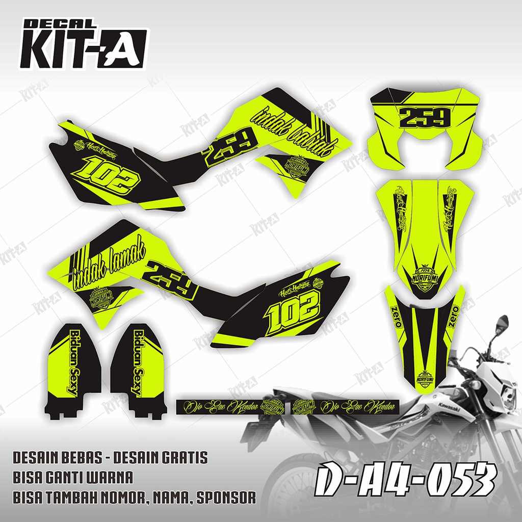 26 Galeri Cutting Sticker Motor Klx  Terbaru  Ottomotif