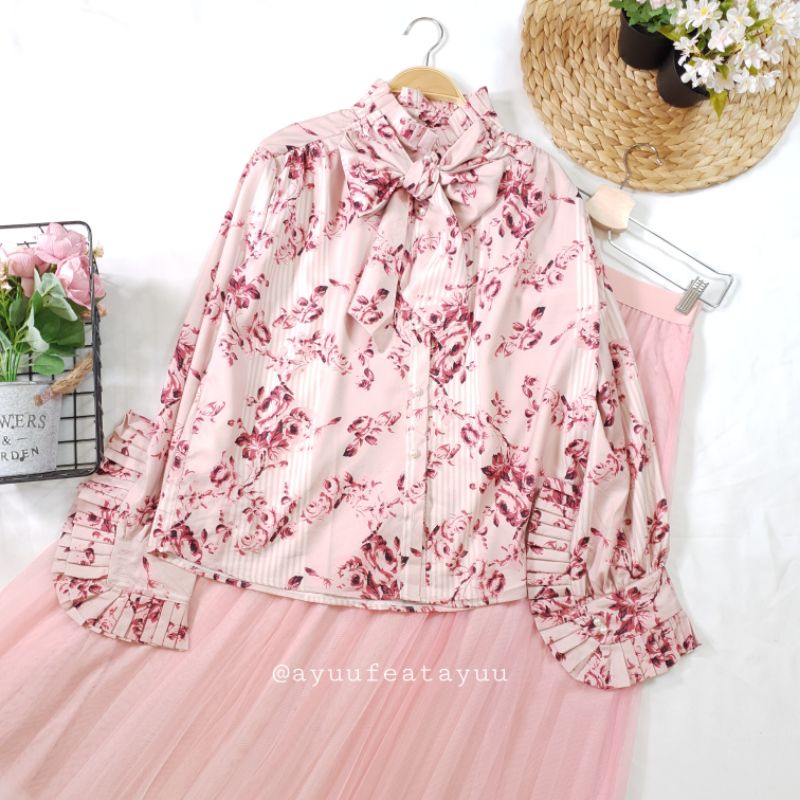 LA SENSA FLOWERY PINK BLOUSE