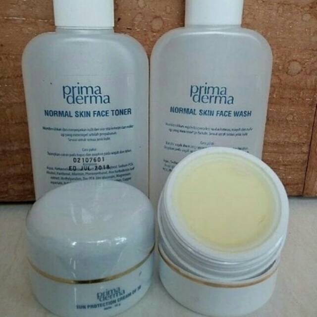 Cream wajah / prima derma / paket kulit normal