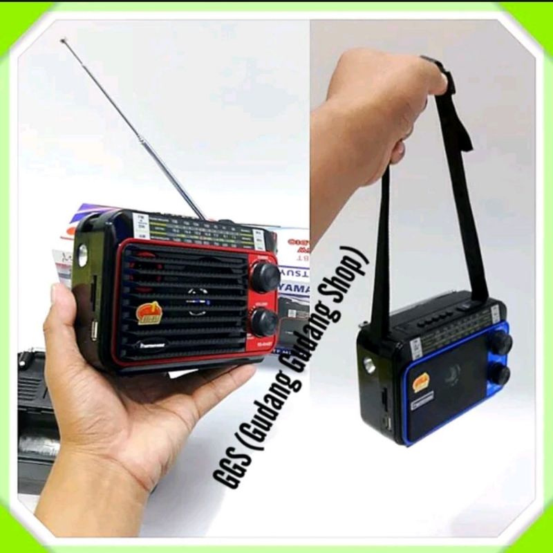 RADIO JADUL FM AM SW CASH AC & DC / SPEAKER BLUETOOTH USB MEMORI PLUS SENTER LED / RADIO 3BAND MURAH