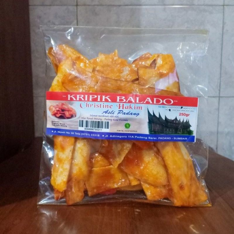 

keripik Balado Christine Hakim 250gr