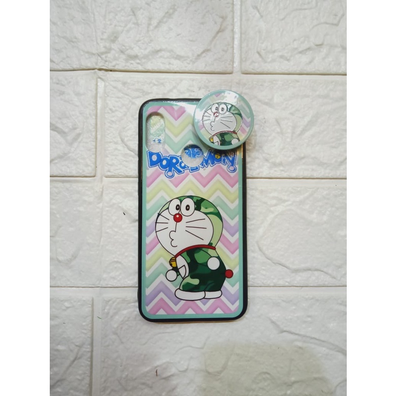 Case Handphone Xiaomi Redmi Note 6PRO+Popsocket Motif Kartun lucu reallpict