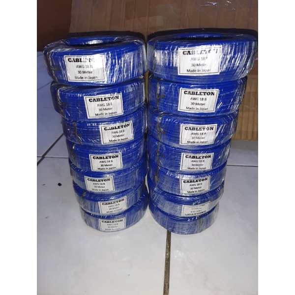 KABEL AWG 18 BODY BESAR 1 ROLL 30 METER