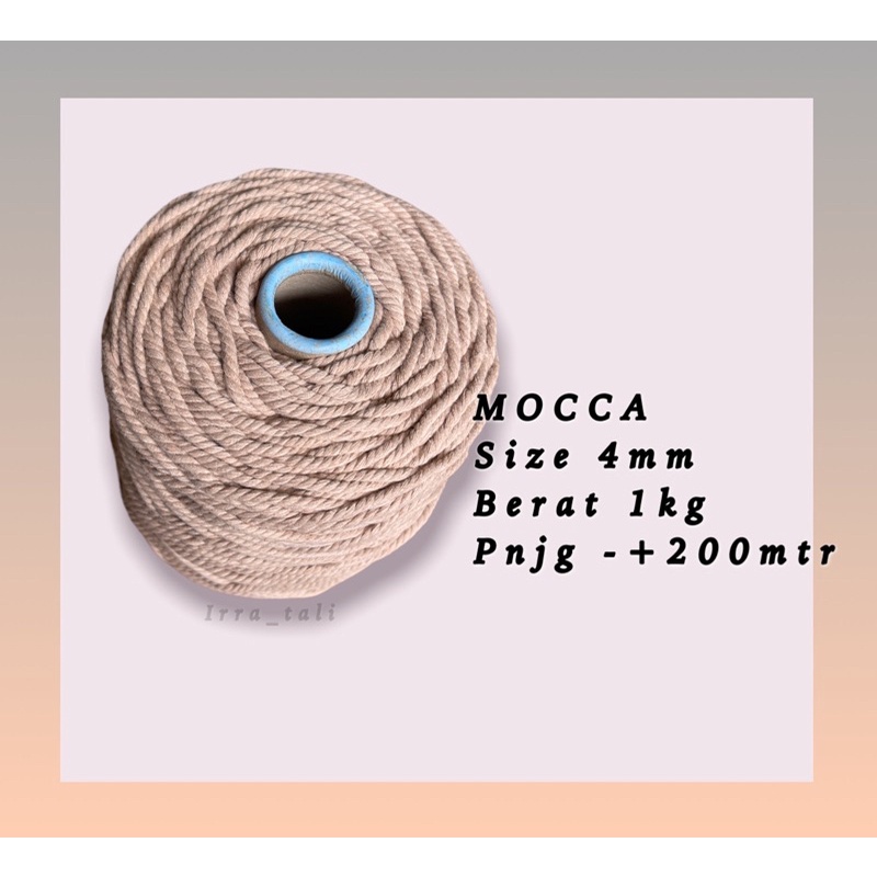 Tali katun warna MOCCA 1kg