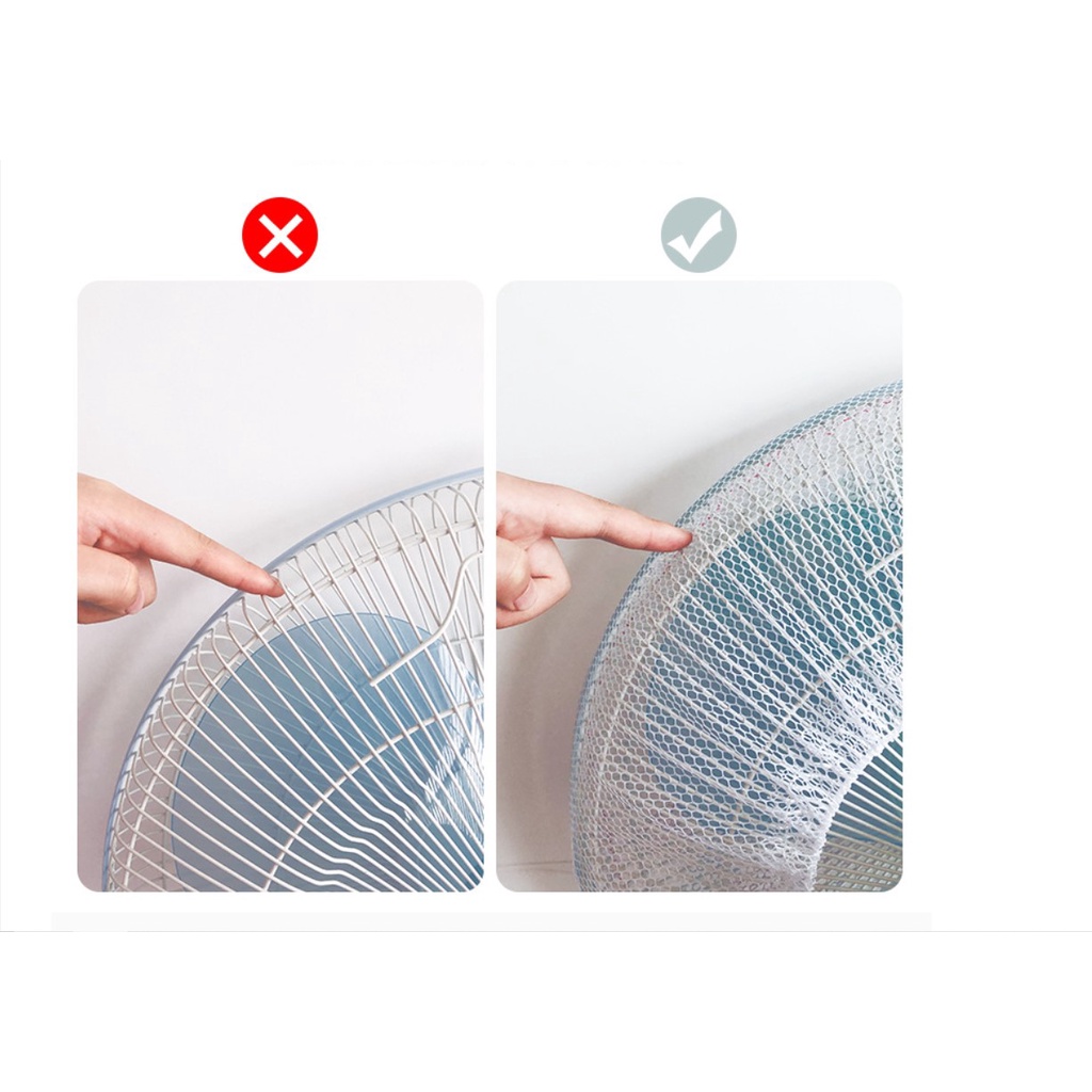ETFELICEL Fan Cover / Sarung Penutup Pelindung Kipas Angin Karakter Filter Anti Debu Jaring