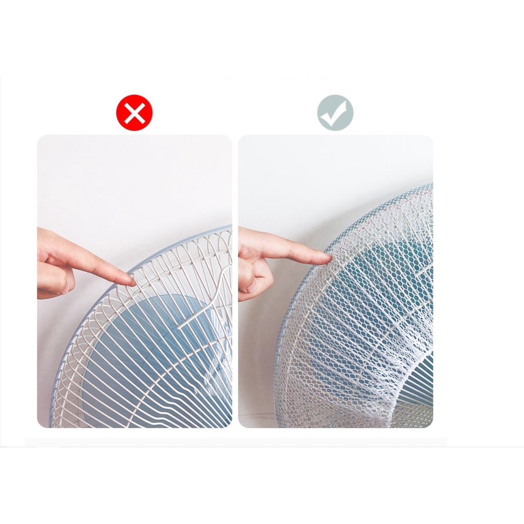 Fan Cover / Sarung Penutup Pelindung Kipas Angin Karakter Filter Anti Debu Jaring