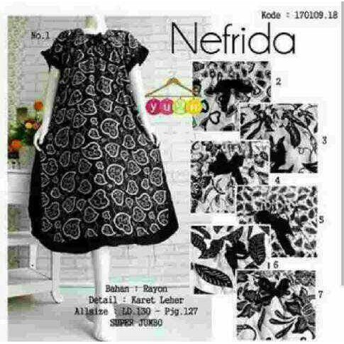 daster jumbo nefrida/grosir batik murah pekalongan