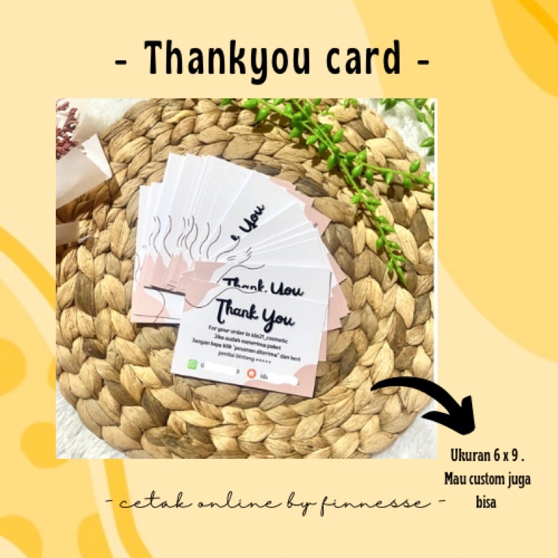 

THANKYOU CARD | TQ CARD MURAH | KEPERLUAN OLSHOP