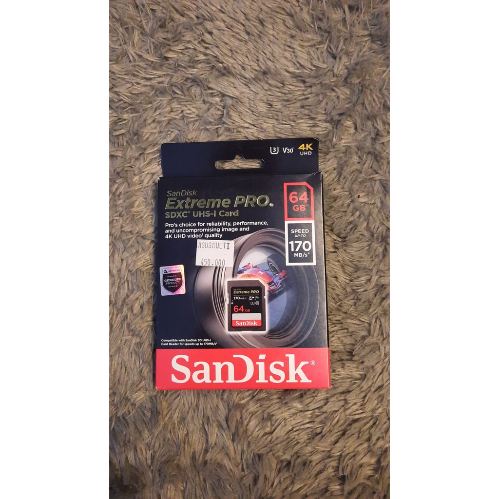 Memori Sandisk 64 GB Extreme PRO