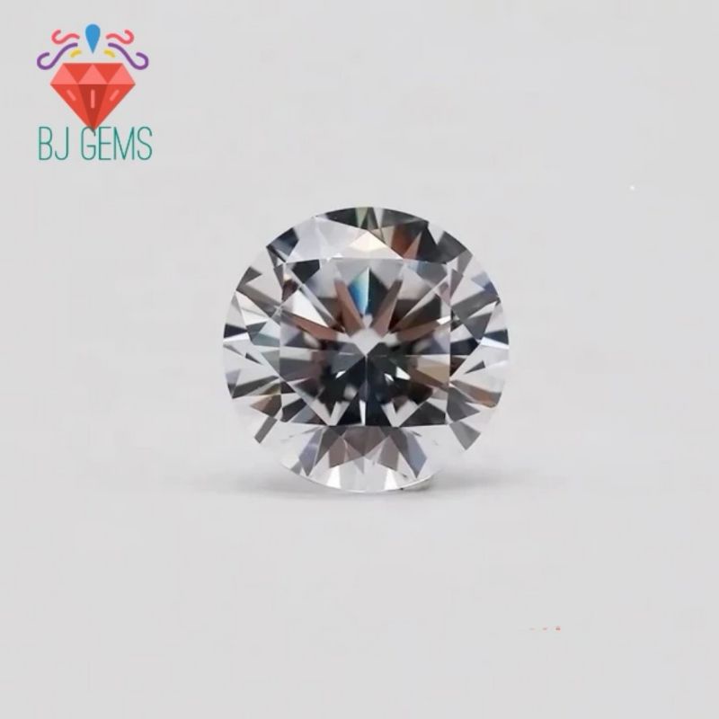 A5 Quality 6,5mm Cubic Zirconia Star Cut Heart and Arrow Original Material