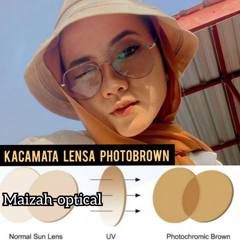 KACAMATA PHOTOCROMIC BROWN 2191 | KACAMATA ANTIRADIASI | KACAMATA WANITA | KACAMATA PRIA | KACAMATA 
