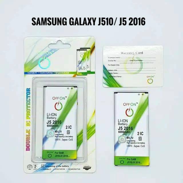 Baterai Batre OFFON Double Power Samsung Galaxy J510 Battery Samsung J5 2016