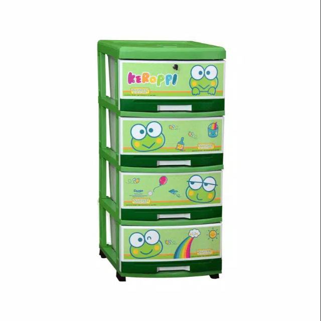 LEMARI PLASTIK 4 SUSUN LEMARI SUSUN 4 RAK SUSUN  LEMARI PAKAIAN PLASTIK LOKER CABINET RAK SERBAGUNA