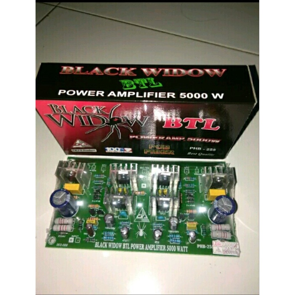 Kit Driver Power Amplifier 5000W Black Widow Terbaik