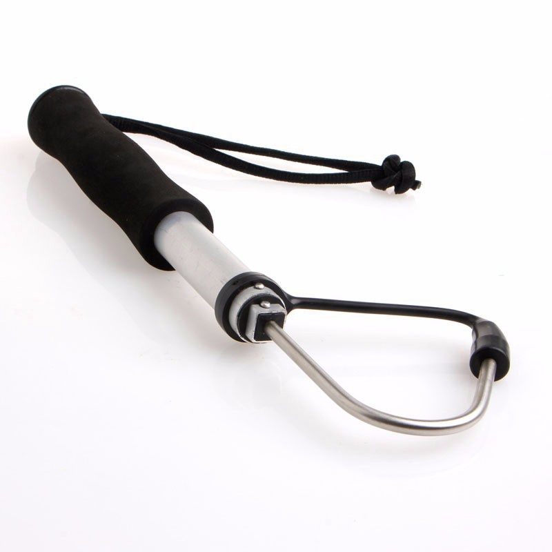Spear Hook Telescopic Retractable Sea Fishing Gaff Stainless with String Ice Aluminum Alloy Fishing Spear Hook Tackle Tool