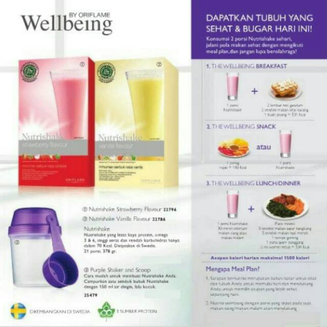 Nutrishake Oriflame Susu Diet Penurun Berat Badan Pelangsing Menaikan Dan Menurunkan Bb Shopee Indonesia