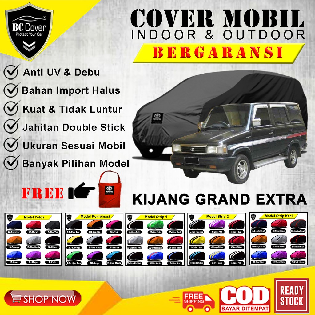 Body Cover Mobil Kijang Grand Extra / Sarung Mobil Toyota Kijang Extra Penutup Mantel Pelindung Jas Mantol Kerudung Tutup Penutup Mobil Kijang Extra Outdoor