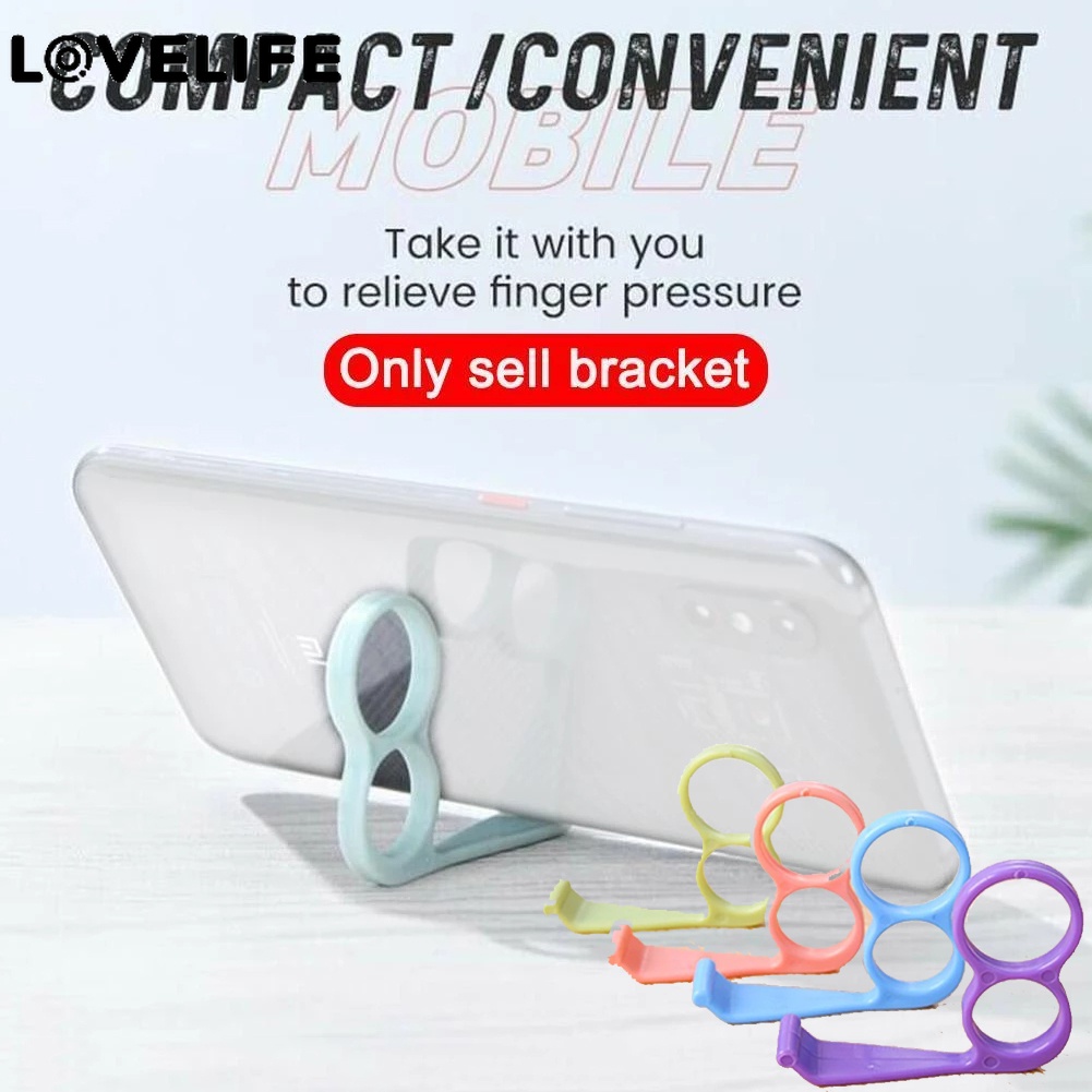 Ring Holder Mini Portable Multifungsi Bahan Plastik Untuk Handphone / Tablet