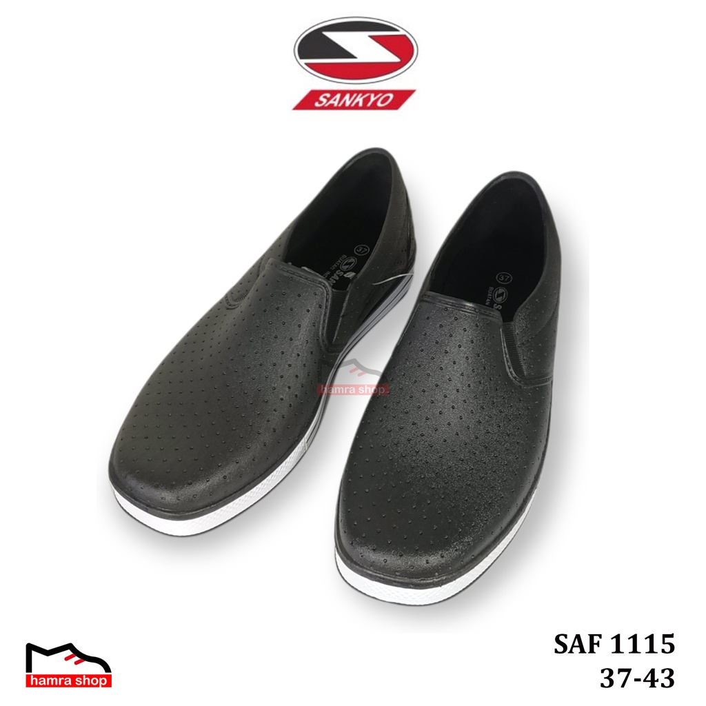 Sankyo SAF 1115 Sepatu Slip on Pria Dewasa dan Remaja Bahan Karet