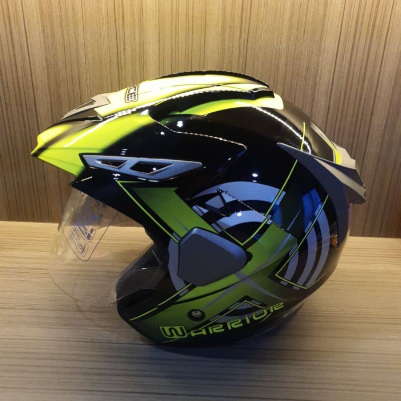 Jual Force Helm Helem Motor Sni Half Face Double Visor Original Pria