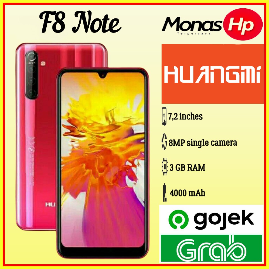 Huangmi F8 Note 7 2 Inch Hd 3gb 16gb Garansi Resmi Shopee Indonesia