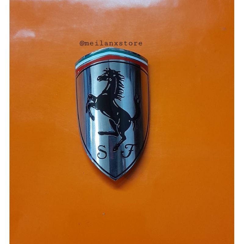 Custom Emblem sepeda Ferrari