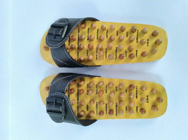 (BISA COD) SANDAL TEKLEK TERAPI KAKI UNTUK KESEHATAN BAHAN KAYU UNTUK REFLEKSI KESEHATAN TRADISIONAL