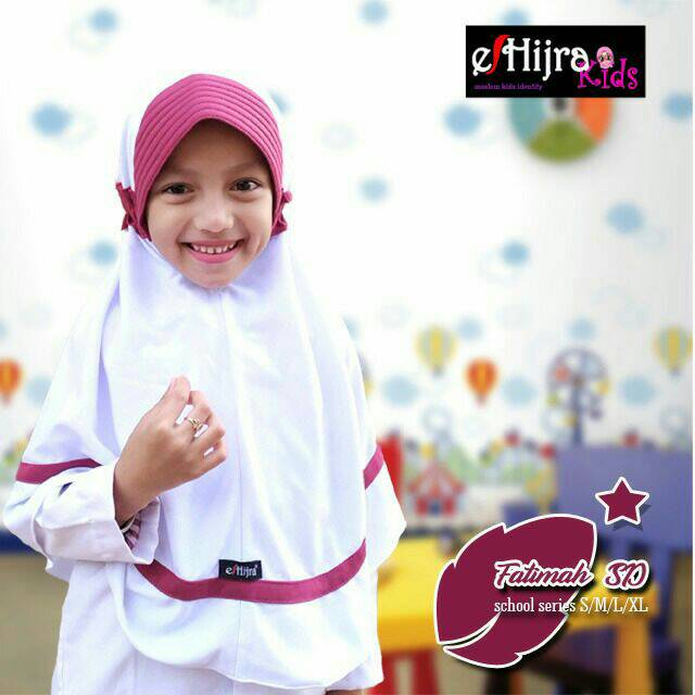 JILBAB SEKOLAH SD ELHIJRA/JILBAB SERAGAM/KERUDUNG SD/JILBAB SD/JILBAB SERAGAM SD/JILBAB ANAK