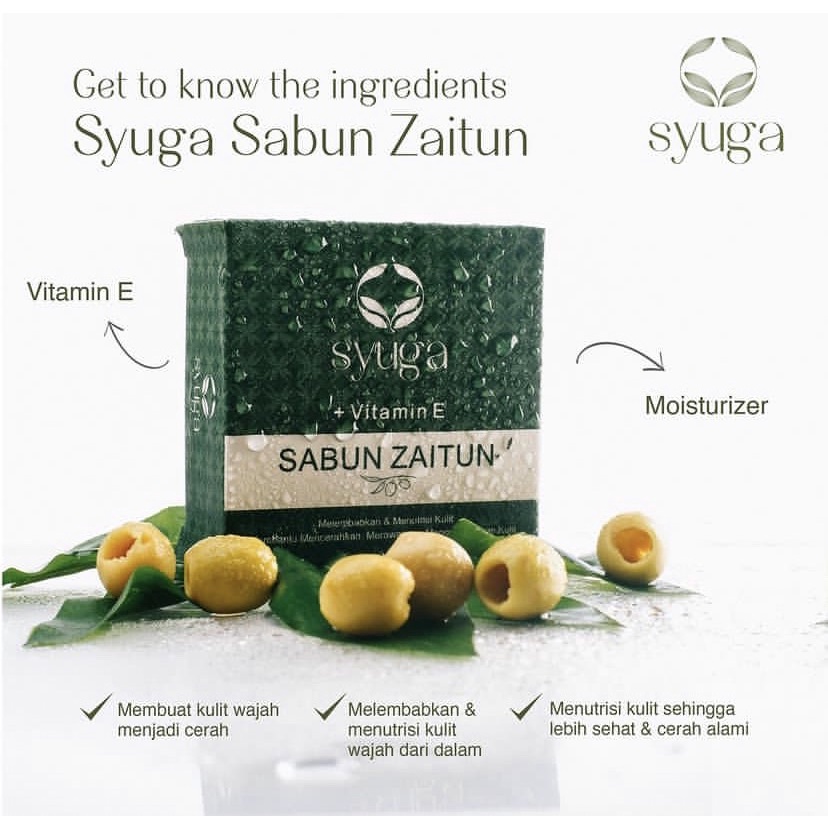 Syuga Sabun Kecantikan Minyak Zaitun 100 Gram