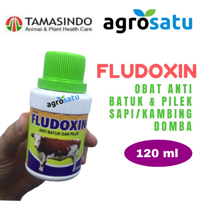 Obat Flu Batuk Pilek FLUDOXIN Sapi Kambing Domba Kuda Hewan Ternak 120 ml / ATP Adenosine Tri Phospa