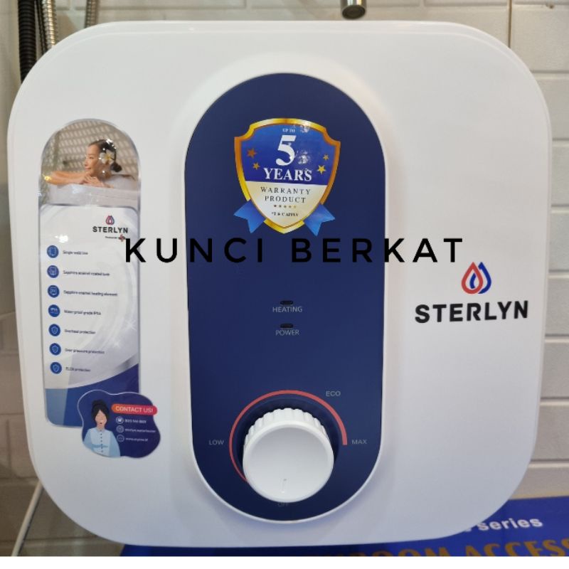 Water Heater Sterlyn 15 Liter/Pemanas Air/Kran Mixer + Hand Shower