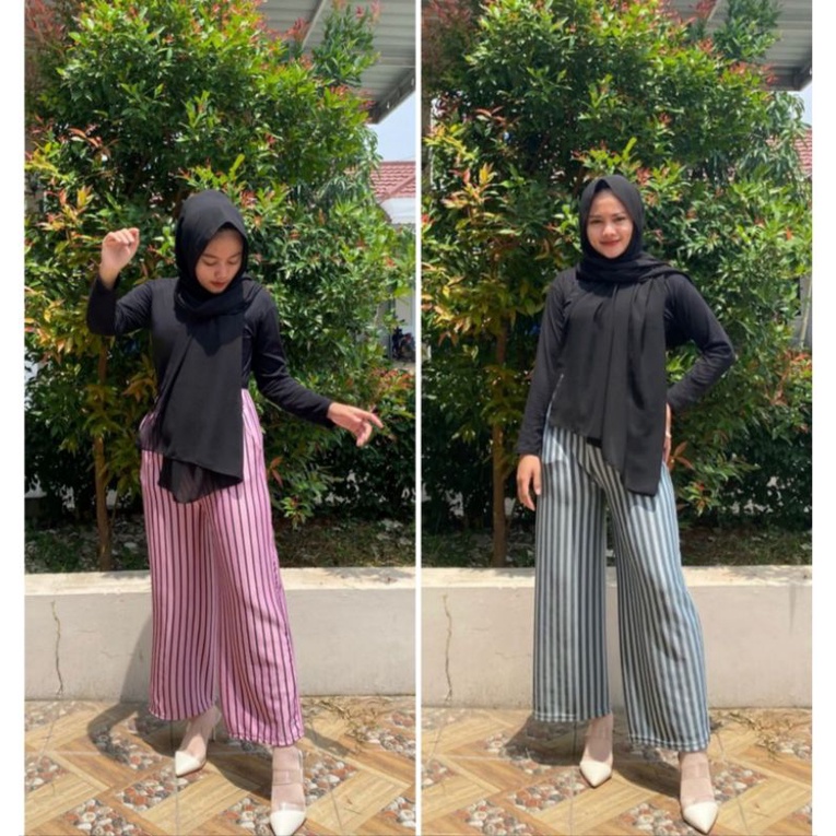 Kulot Scuba Salur 1 // Celana Panjang wanita // Scuba Salur // Murah.!!