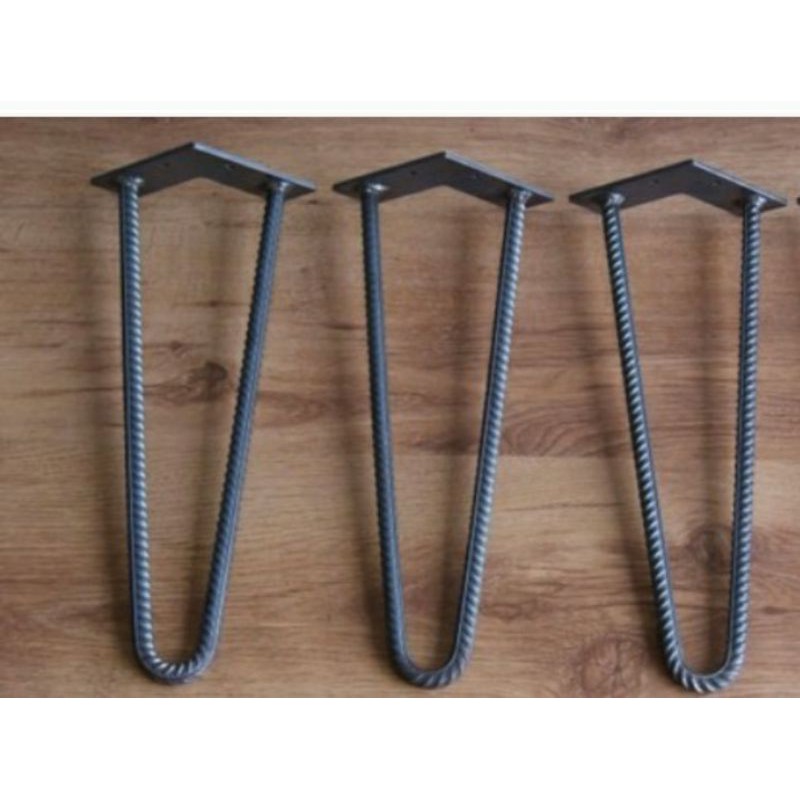 kaki meja /hairpin leg / kaki meja besi /tatakan meja ulir